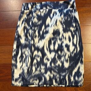 J Crew Silk Ikat Pattern Skirt
